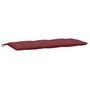 Voir la diapositive 2 : VIDAXL Coussin de banc de jardin rouge bordeaux melange tissu