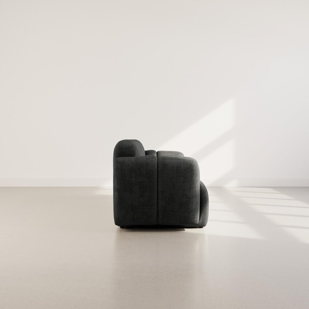 LISA DESIGN Grace - canapé modulable 2 places en velours texturé