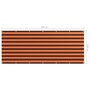 VIDAXL Ecran de balcon Orange et marron 120x300 cm Tissu Oxford