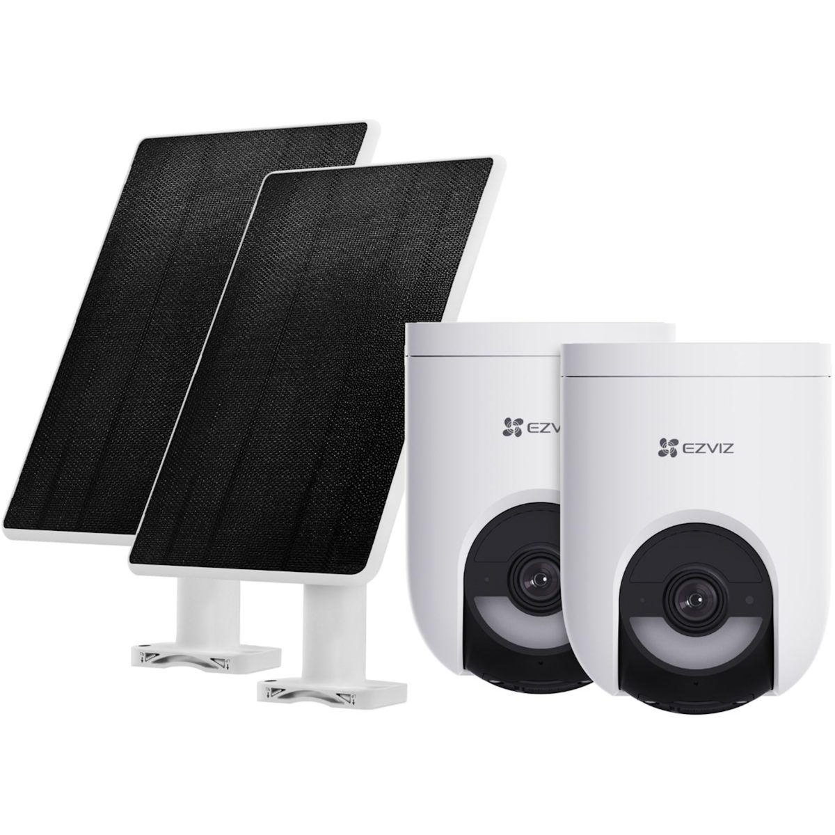 EZVIZ Pack sécurité 2 cam. HB8 Lite+ Panneau Solaire