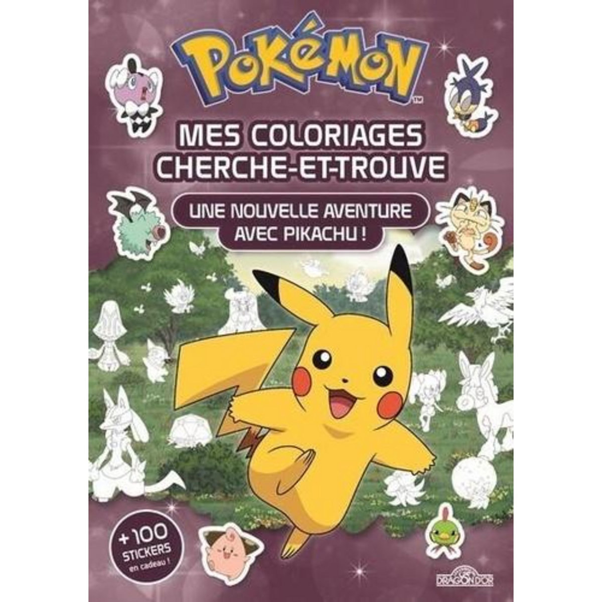 MES COLORIAGES CHERCHE-ET-TROUVE POKEMON. UNE NOUVELLE AVENTURE AVEC PIKACHU ! + 100 STICKERS EN CADEAU, Molina Fabien