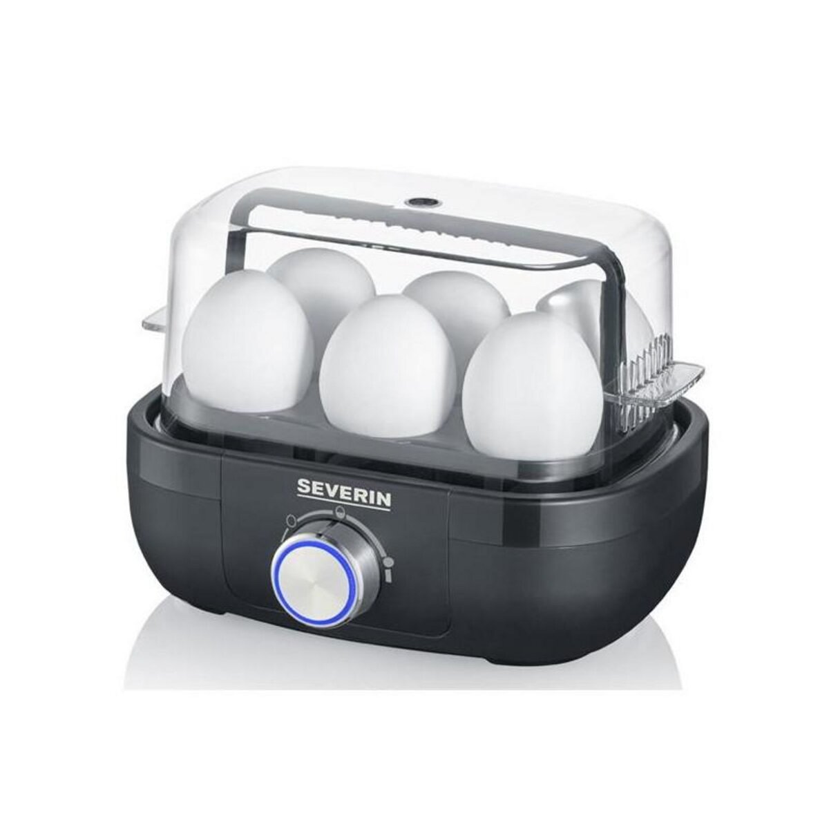 SEVERIN CUISEUR A ŒUFS 1 A 6 ŒUFS 3MODES COUVERCLE NOIR SEVERIN - 3166