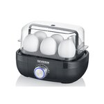 SEVERIN CUISEUR A ŒUFS 1 A 6 ŒUFS 3MODES COUVERCLE NOIR SEVERIN - 3166