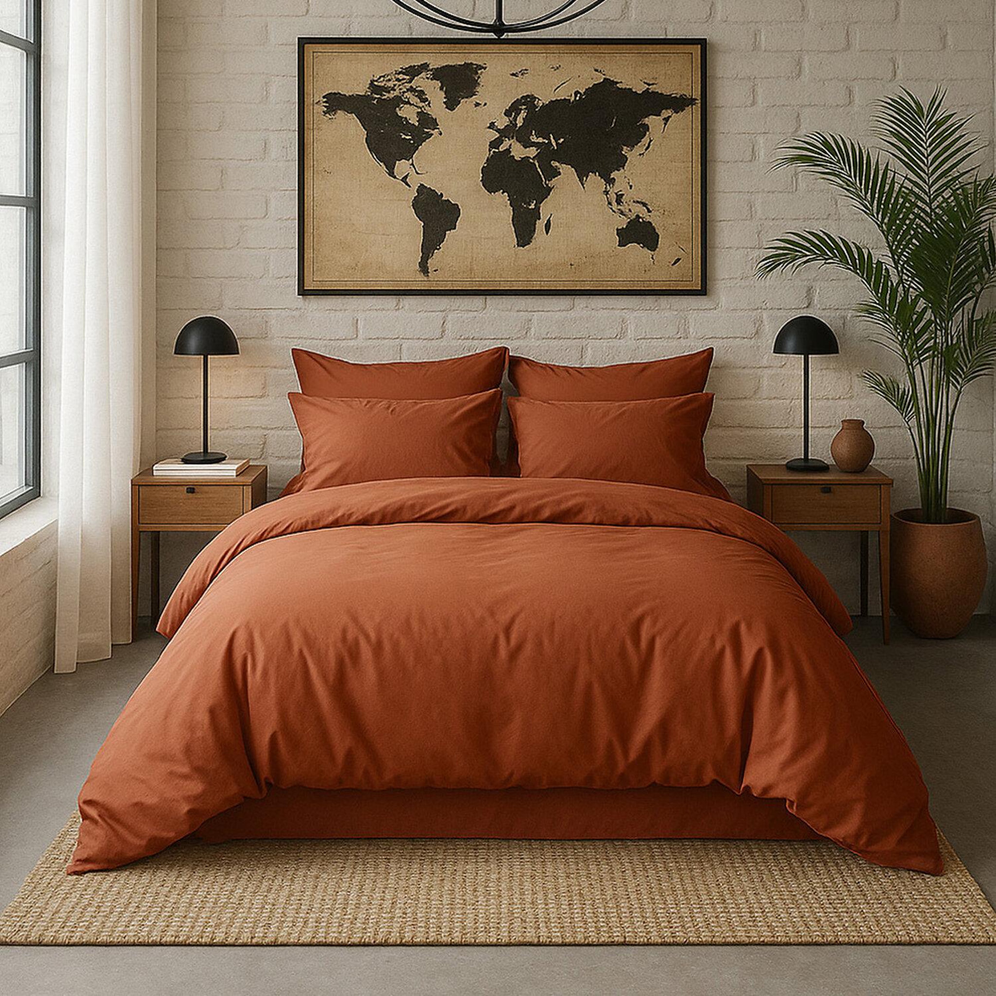 Voir la diapositive 2 : BATON ROUGE Taie d'oreiller 100% percale de coton