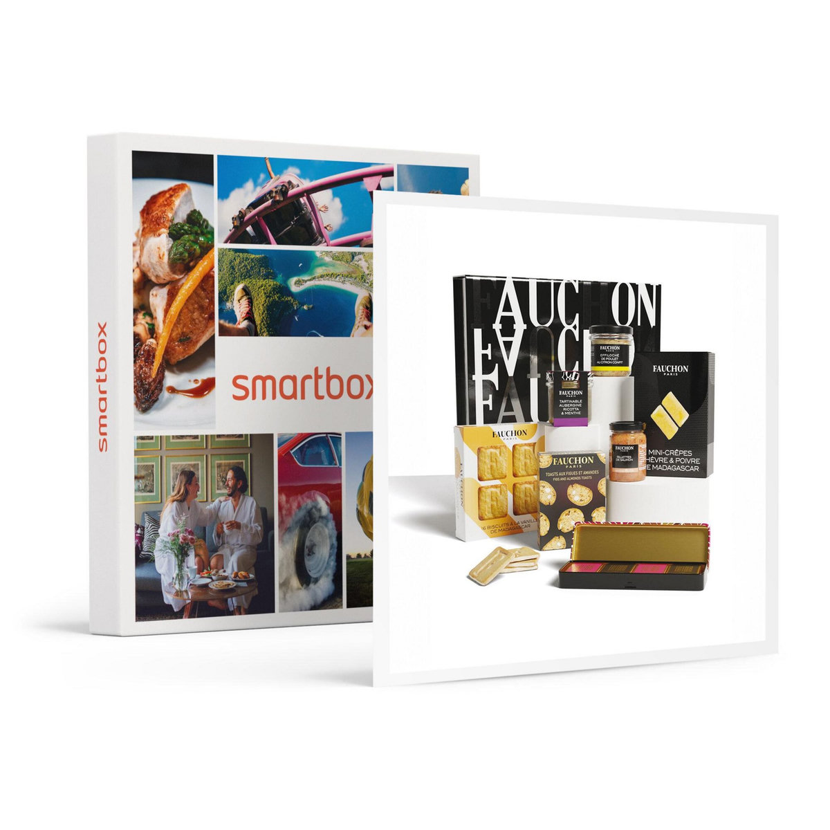Smartbox Coffret Tentations Fauchon : assortiment de délices salés et sucrés livré à domicile - Coffret Cadeau Gastronomie