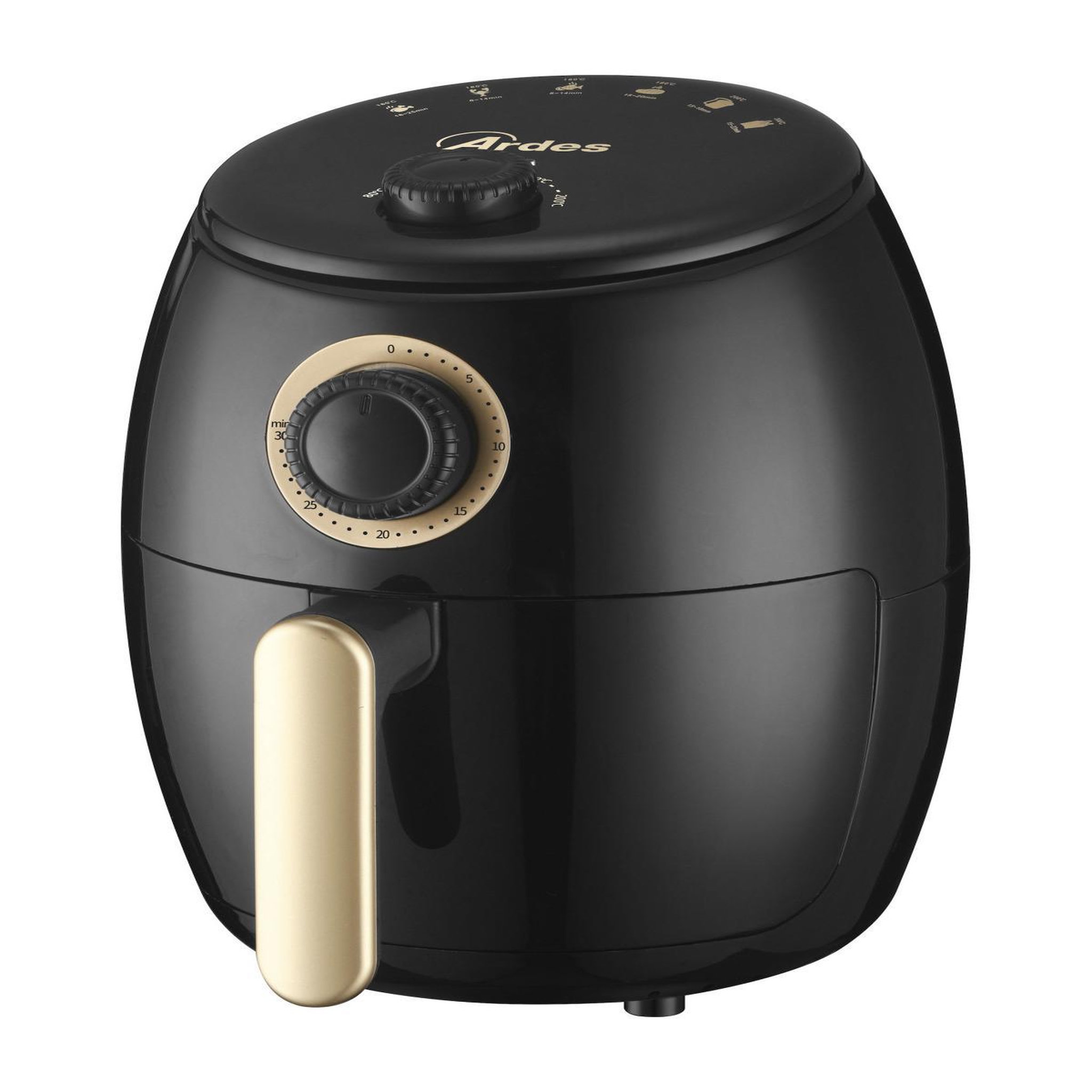 Ardes Friteuse à air chaud simple ardes eldorada mini 2 l indépendante 1000 w noir