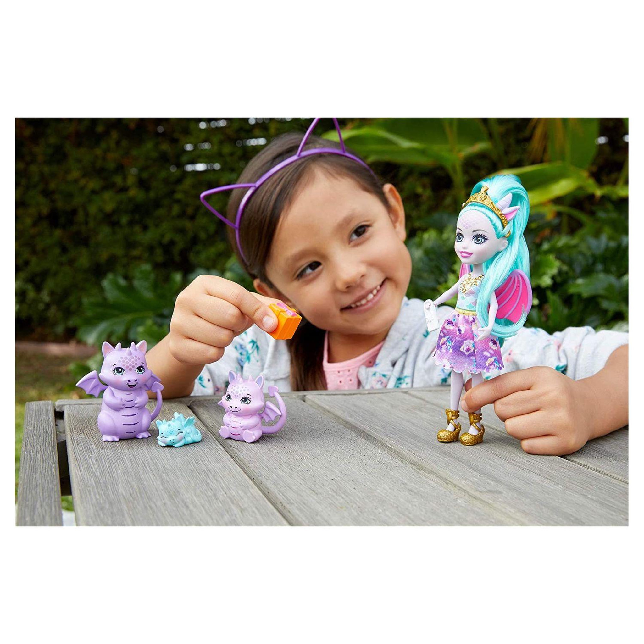 Voir la diapositive 5 : MATTEL Enchantimals famille animaux Deanna Dragon