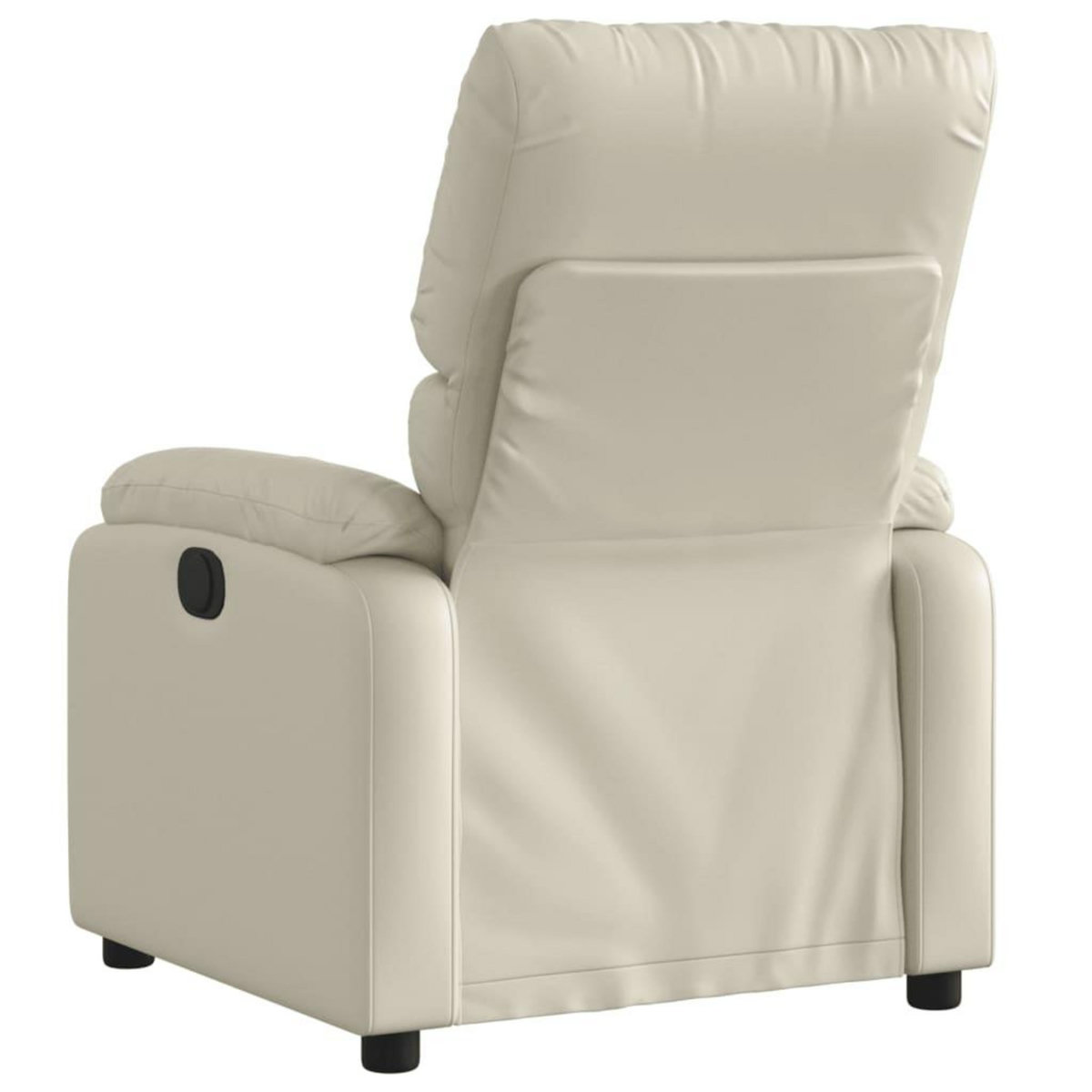 VIDAXL Fauteuil inclinable Creme Similicuir