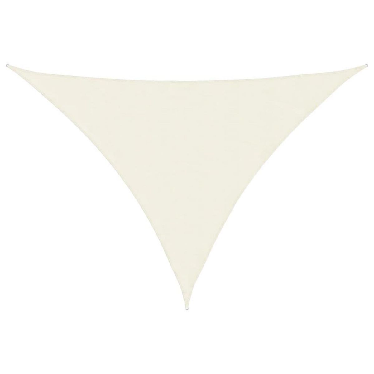 VIDAXL Voile de parasol tissu oxford triangulaire 3x4x4 m creme
