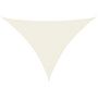 Voir la diapositive 2 : VIDAXL Voile de parasol tissu oxford triangulaire 3x4x4 m creme