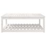 Voir la diapositive 5 : VIDAXL Table de jardin blanc 121x82,5x45 cm bois massif de pin