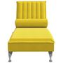 Voir la diapositive 4 : VIDAXL Chaise longue de massage avec traversin jaune velours