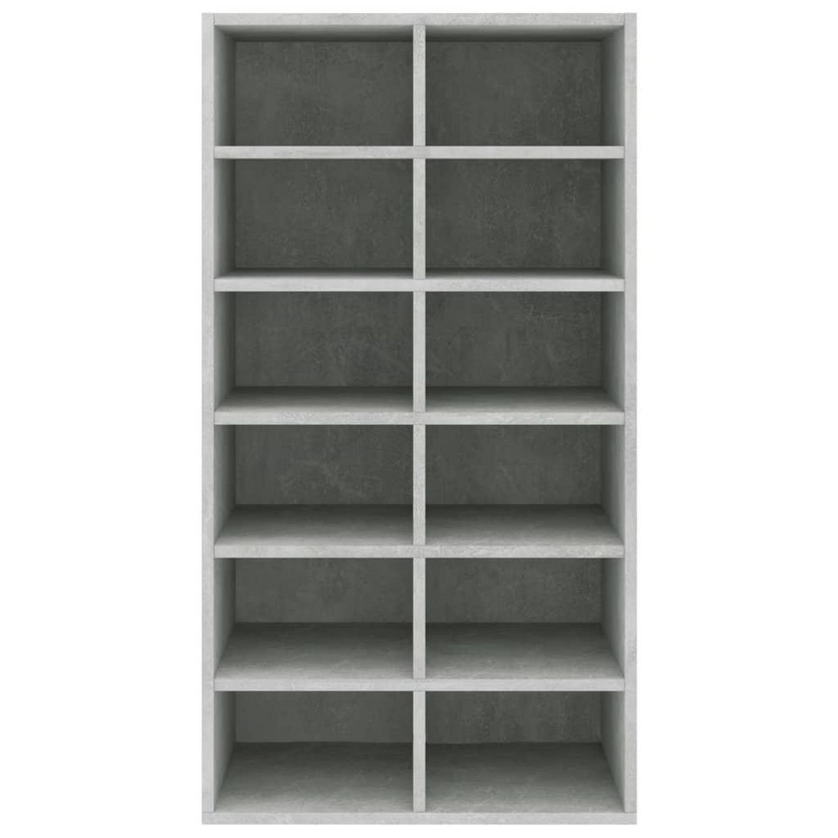 VIDAXL Etagere a chaussures Gris beton 54x34x100,5 cm Bois ingenierie