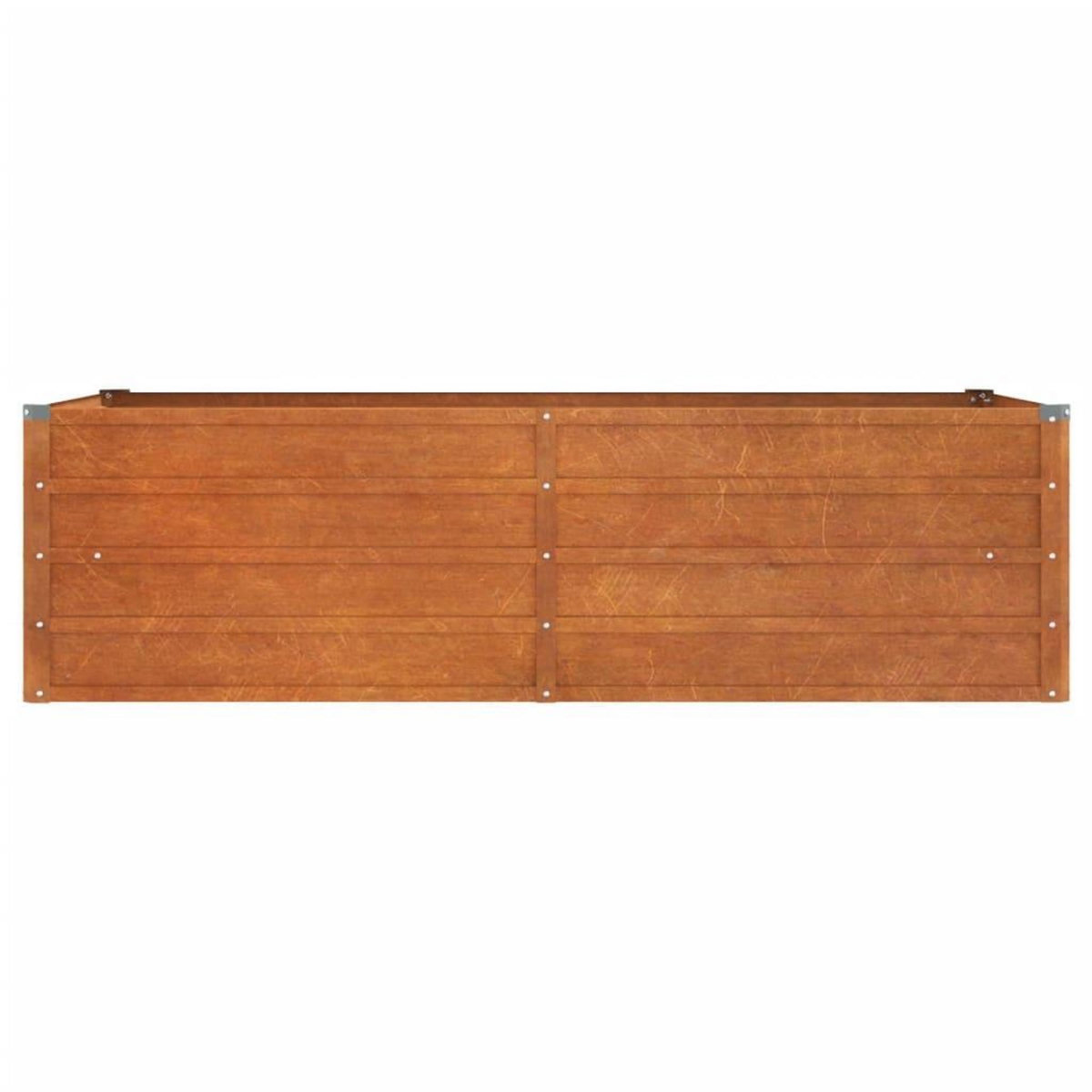 VIDAXL Lit sureleve de jardin rouille 160x80x45 cm acier corten