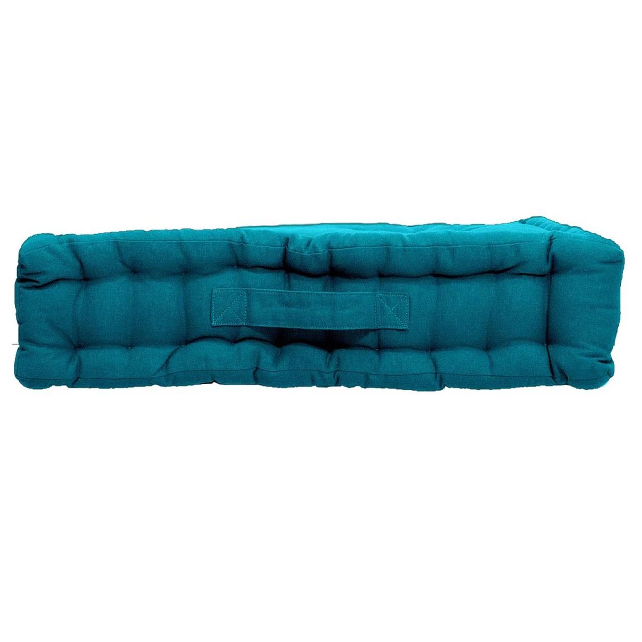 Voir la diapositive 4 : Eden Coussin de sol uni en coton panama