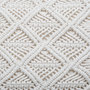 Voir la diapositive 6 : ATMOSPHERA Coussin Macramé rectangulaire 30x50cm Palm avec franges - Blanc Ivoire