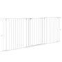 Voir la diapositive 1 : PAWHUT Barrière de sécurité pliable pour chien - 3 panneaux, porte verrouillable - dim. 206L x 90H cm - acier PP blanc