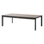 Voir la diapositive 1 : HESPERIDE Table de jardin extensible en aluminium effet bois 14 places EVASION