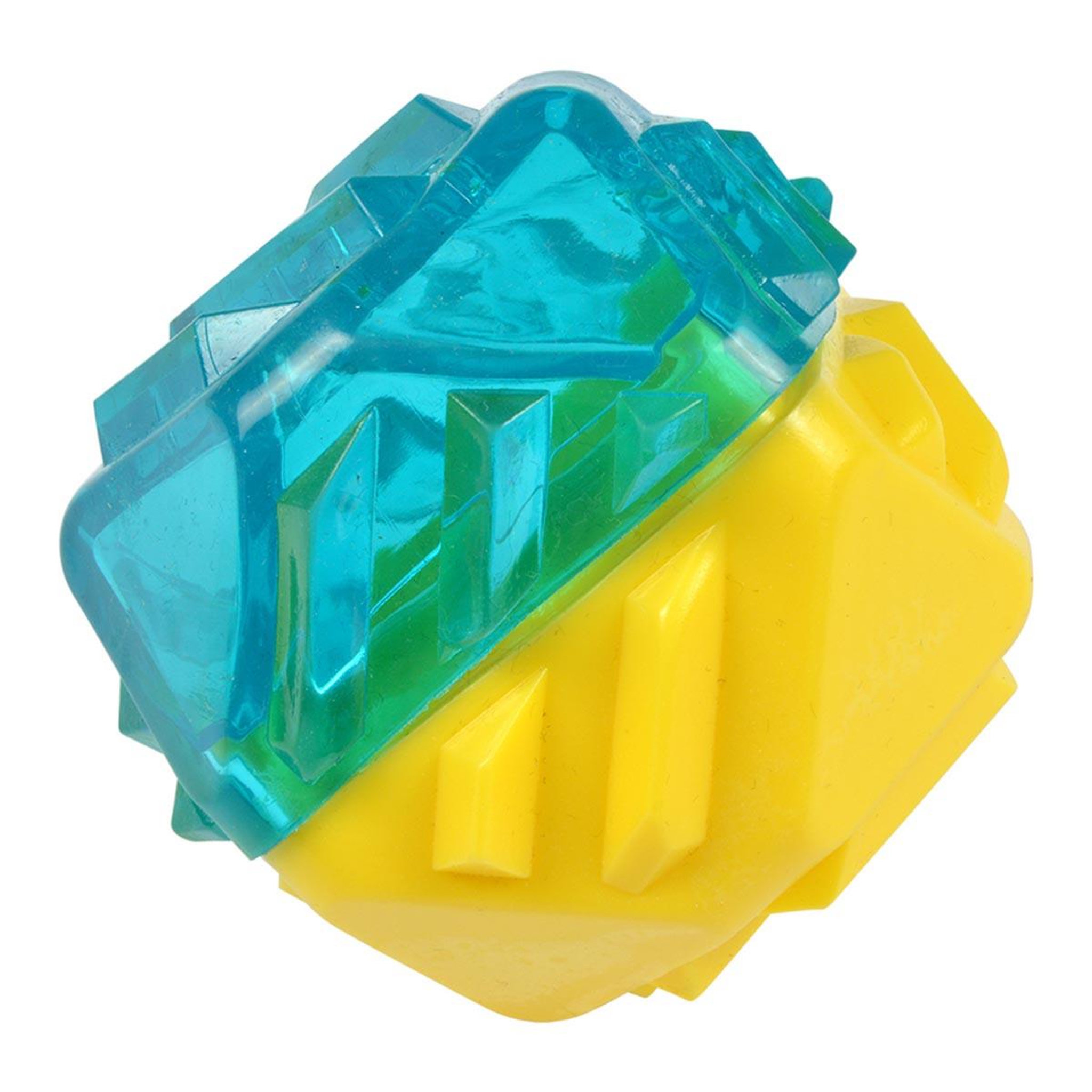 Voir la diapositive 1 : LOVE STORY Jouet pour chien givré  diamant  7cm bleu & jaune