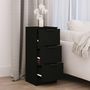 Voir la diapositive 3 : VIDAXL Buffet noir 30x30x70 cm bois d'ingenierie