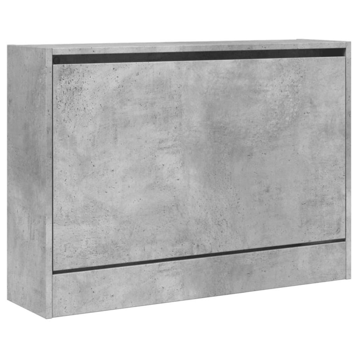 VIDAXL Armoire a chaussures gris beton 80x21x57 cm bois d'ingenierie