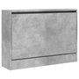Voir la diapositive 4 : VIDAXL Armoire a chaussures gris beton 80x21x57 cm bois d'ingenierie
