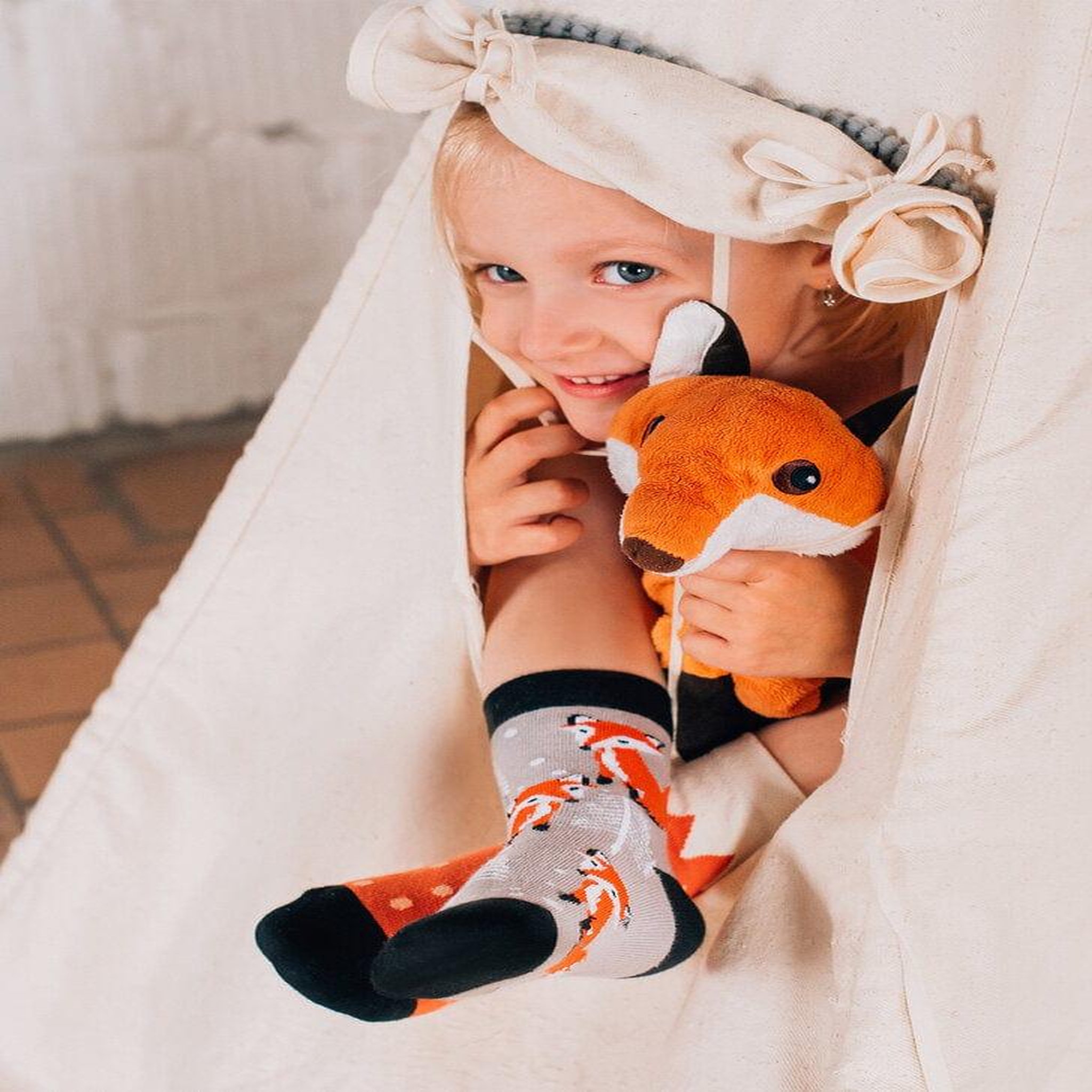 Voir la diapositive 4 : DEDOLES Chaussettes enfants renards