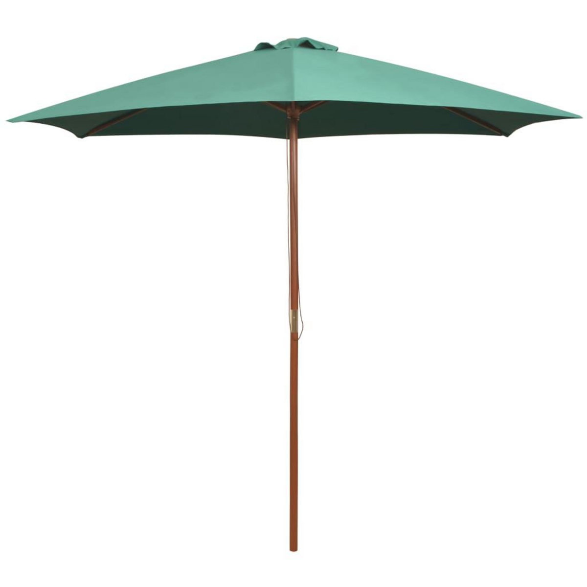 VIDAXL Parasol avec poteau en bois 270 x 270 cm Vert