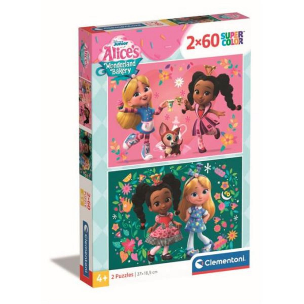 CLEMENTONI Coffret 2 puzzles 60 pièces Clementoni Alice's Wonderland Bakery