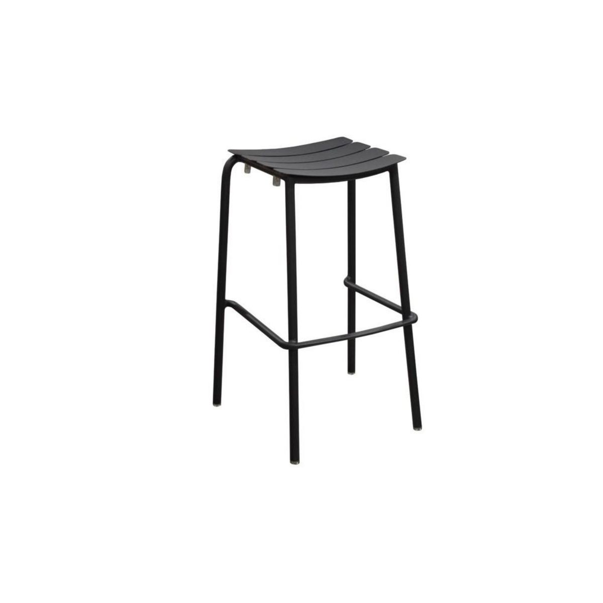 Proloisirs Lot de 2 tabourets de jardin haut empilable Perfect - graphite - 50 x 79 x 46 cm