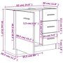 Voir la diapositive 6 : VIDAXL Armoire de lavabo Sonoma gris 63x30x54 cm Bois d'ingenierie