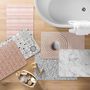 Voir la diapositive 6 : Paris Prix Tapis de Bain Imprimé  Calista  50x120cm Naturel