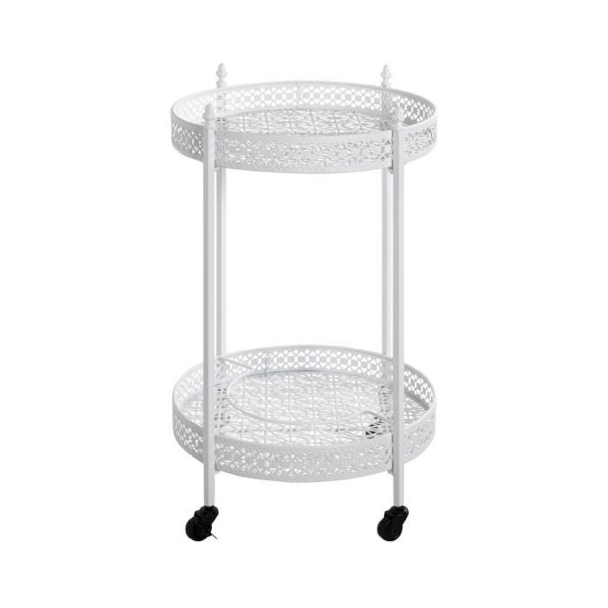 Paris Prix Desserte de Cuisine Ronde  Ulika  74cm Blanc