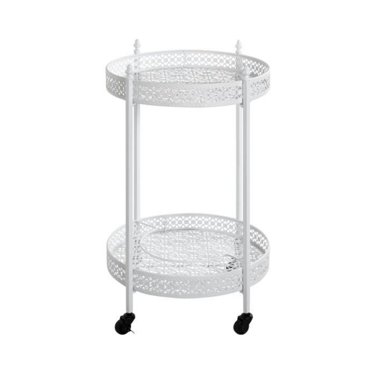 Paris Prix Desserte de Cuisine Ronde  Ulika  74cm Blanc