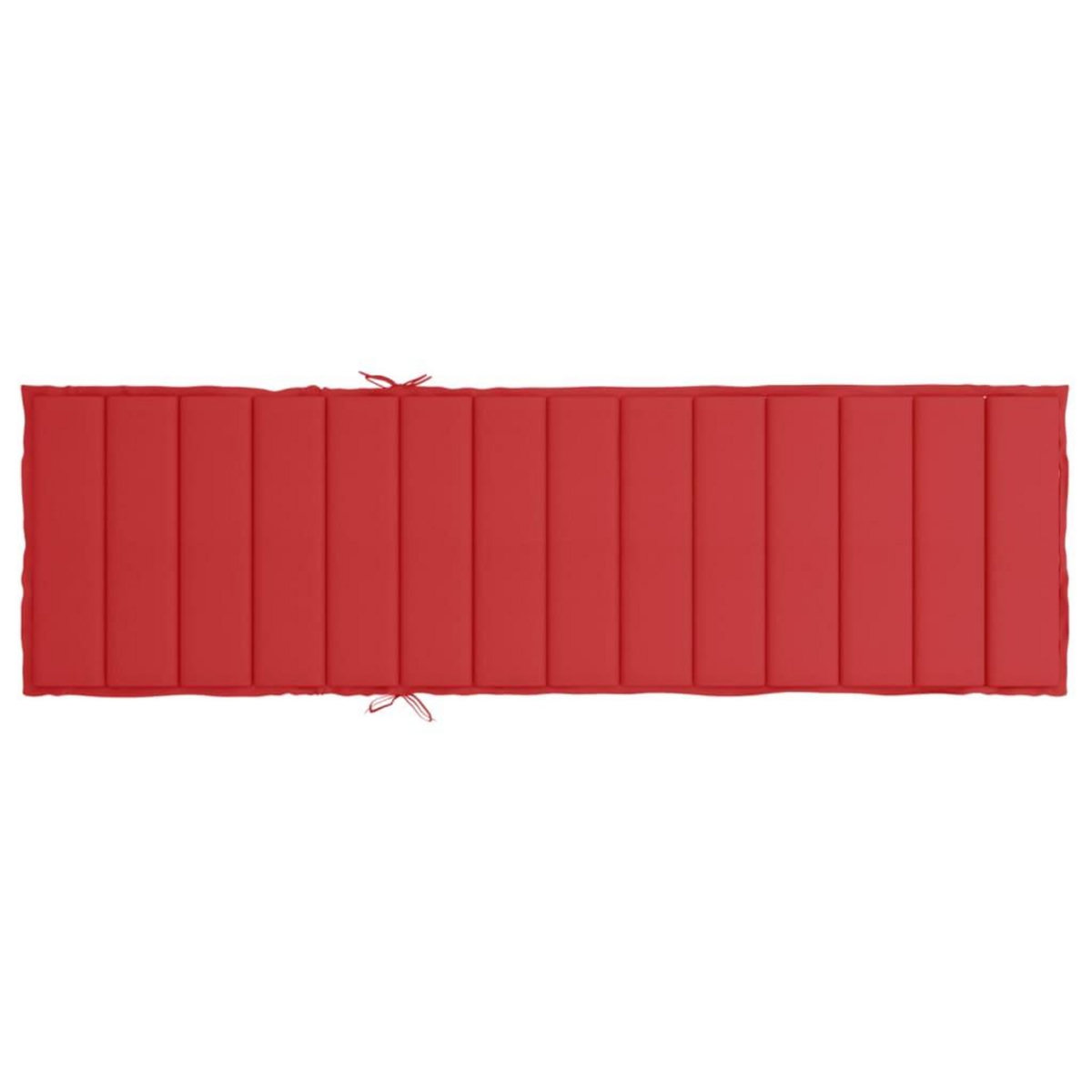VIDAXL Coussin de chaise longue rouge 200x50x3 cm tissu oxford