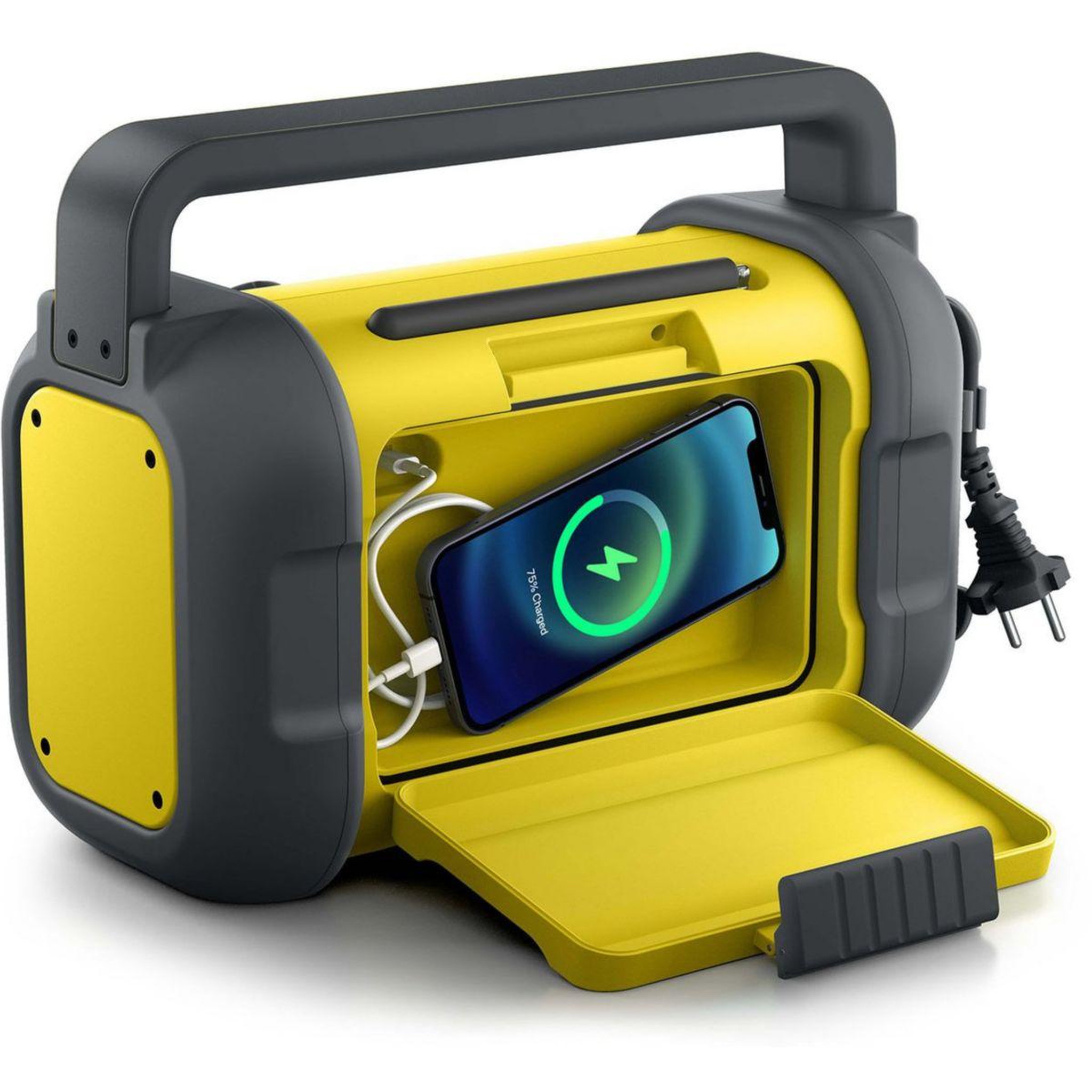 Voir la diapositive 3 : Muse Radio portable jaune/noir - m-928bty