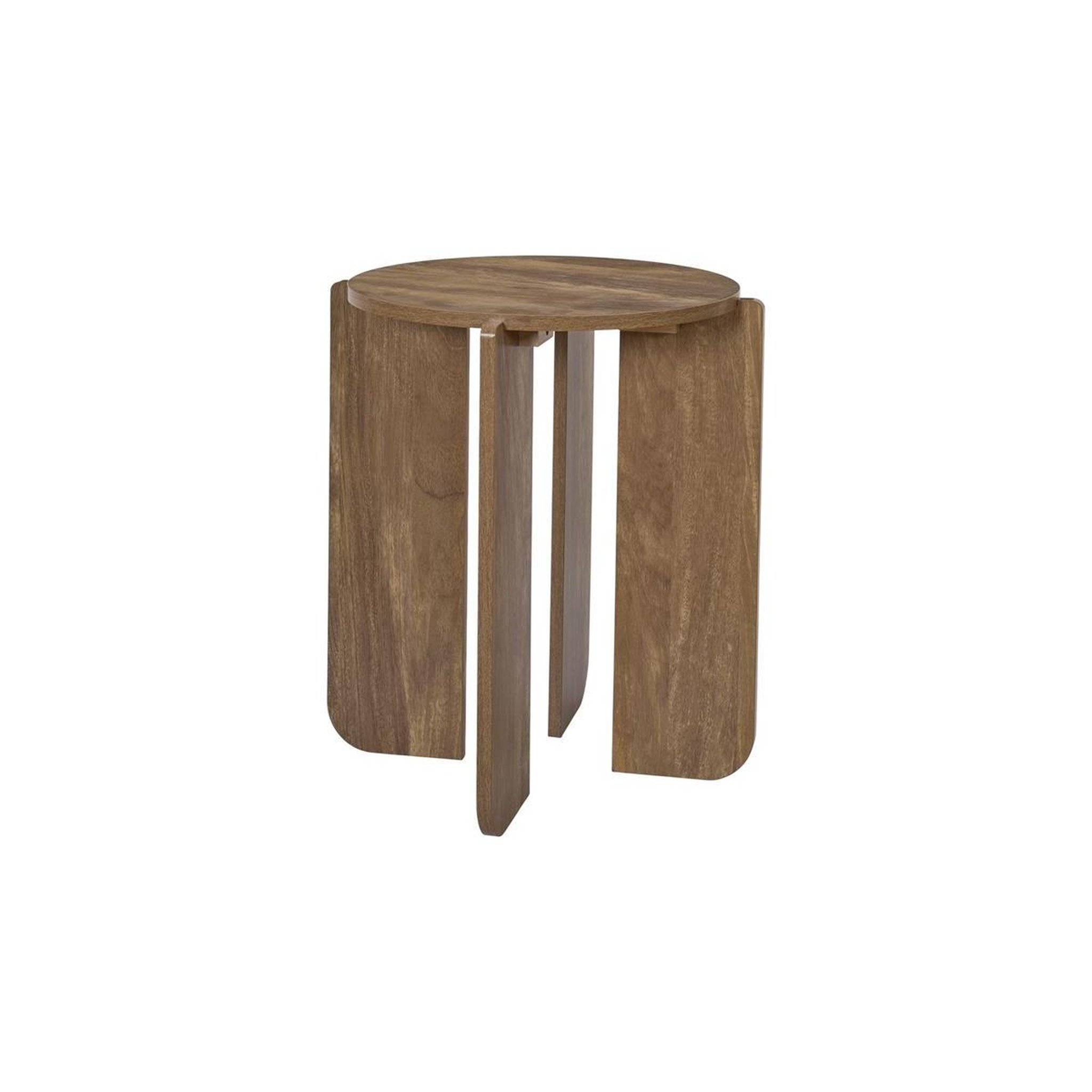 Voir la diapositive 3 : The Home Deco Factory Table d'appoint ronde  heritage  50cm marron