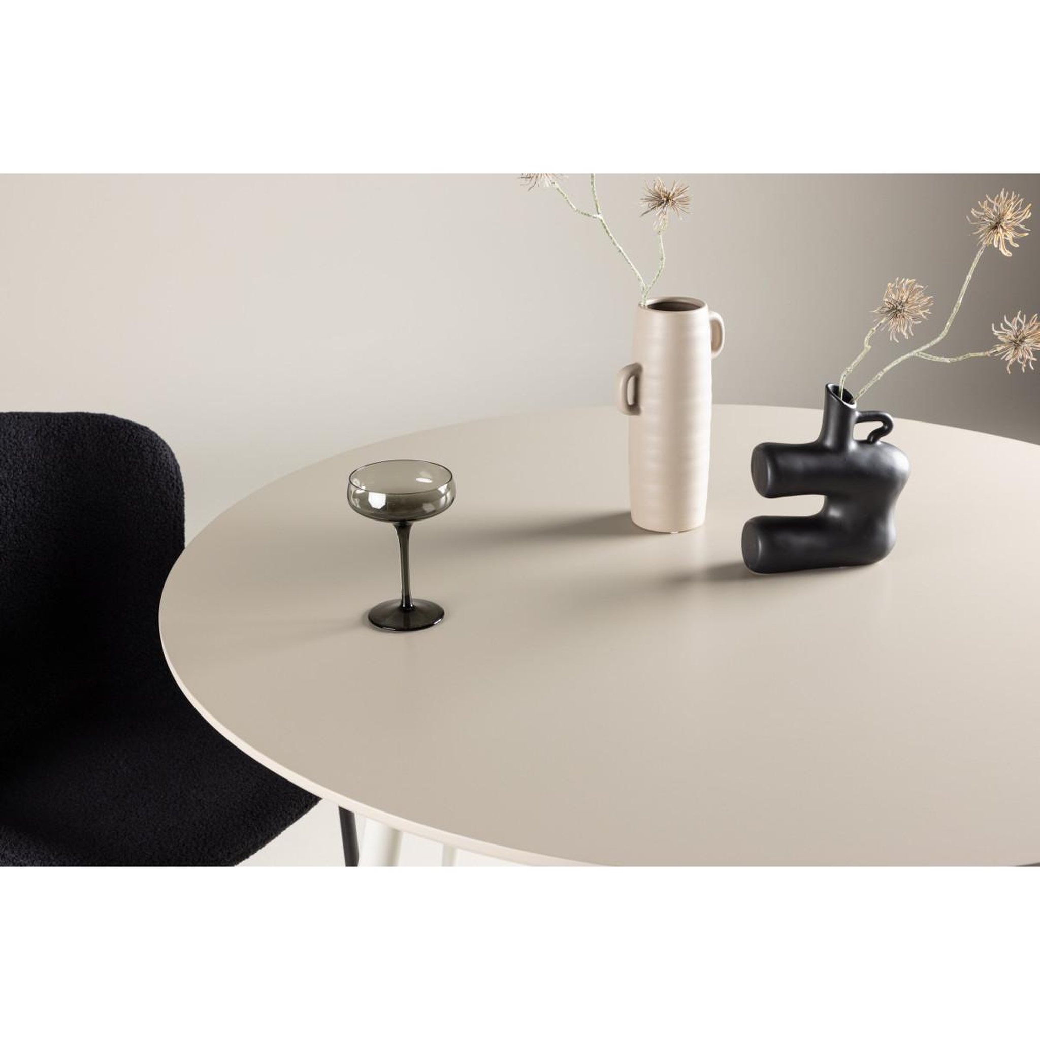 Voir la diapositive 5 : Paris Prix Table à manger ronde  plaza  120cm beige