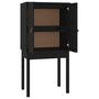 Voir la diapositive 2 : VIDAXL Buffet haut Noir 60x40x120 cm Bois massif de pin