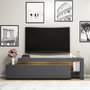 Voir la diapositive 3 : Habitat et Jardin Meuble TV en bois  Beliz  - 192 x 37 x 53 cm - Anthracite