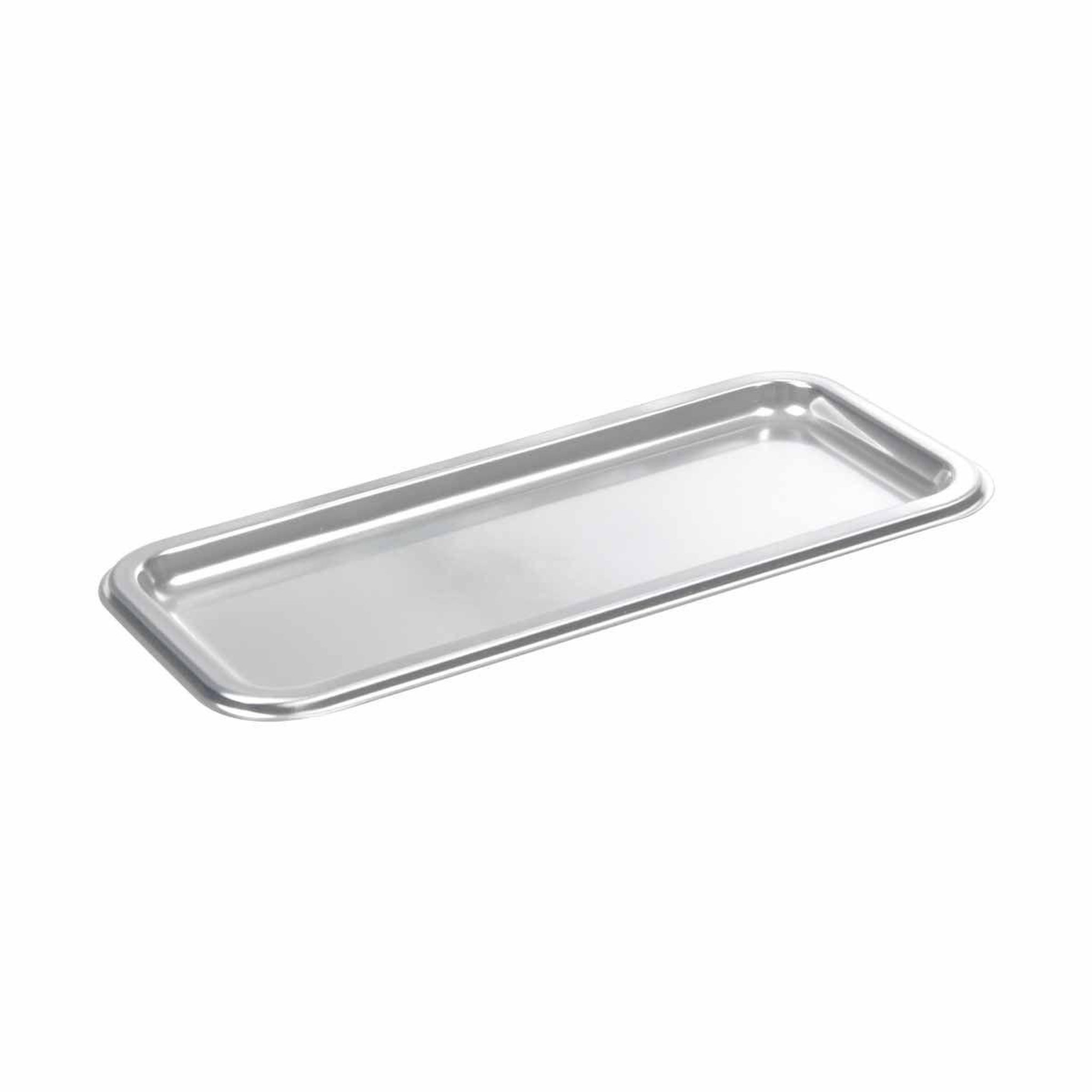Voir la diapositive 2 : HOMEA Lot de 2 plateaux à cake  luis  35cm argent