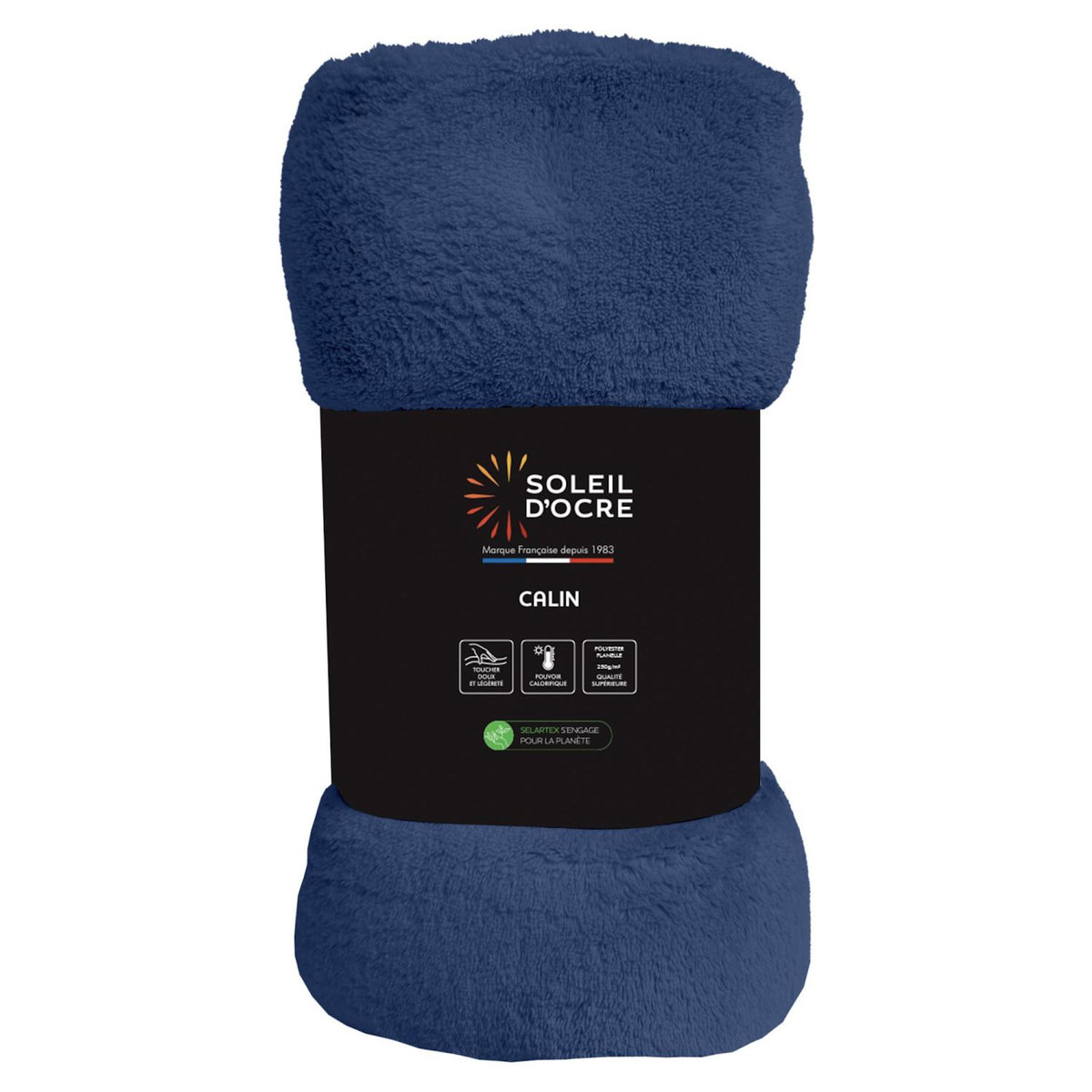 SOLEIL D'OCRE Couverture, Plaid en flanelle CALIN par Soleil d'Ocre