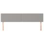 Voir la diapositive 3 : VIDAXL Tetes de lit 2 pcs Gris clair 90x5x78/88 cm Tissu