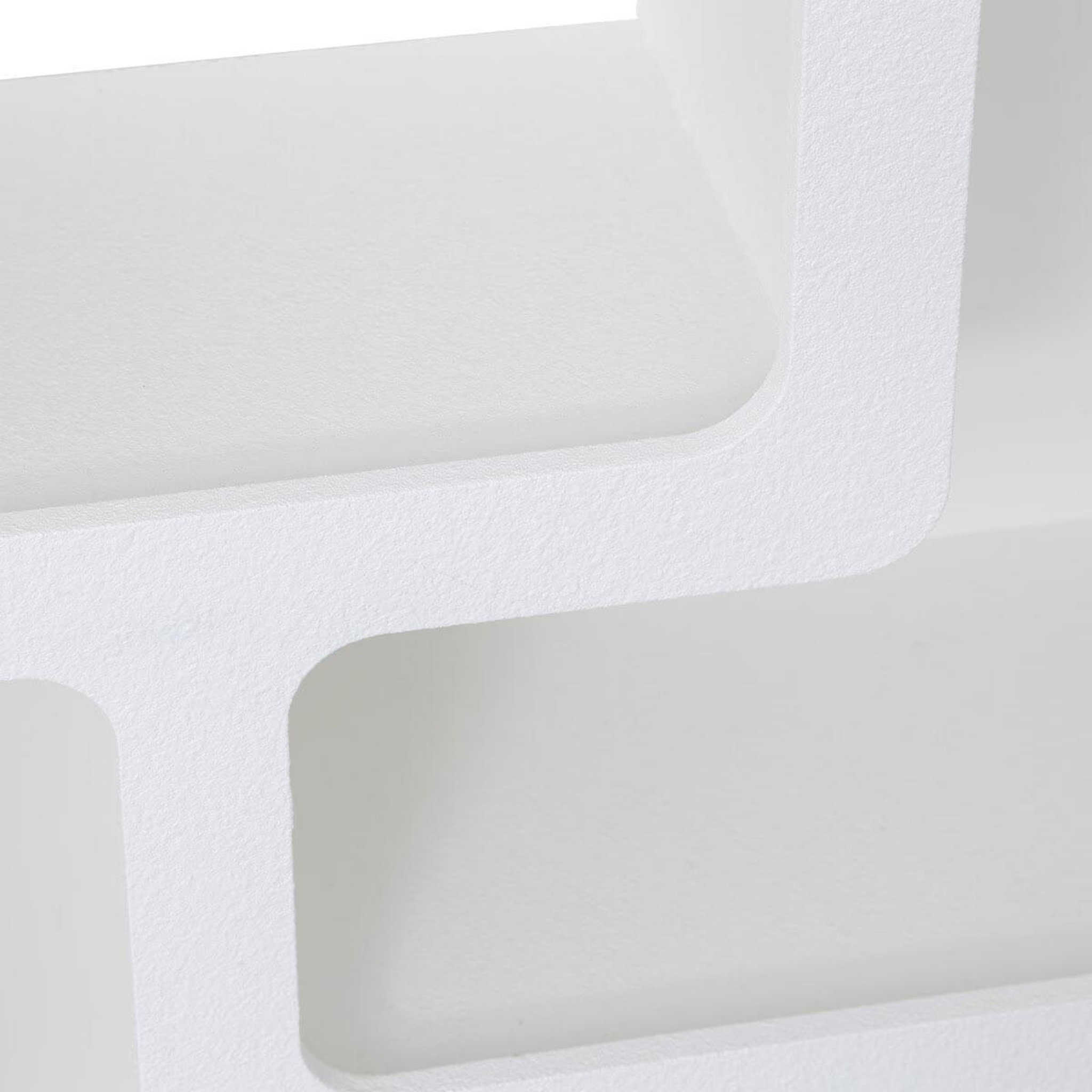 Voir la diapositive 3 : ATMOSPHERA Étagère 4 niches design  soleya  85cm blanc