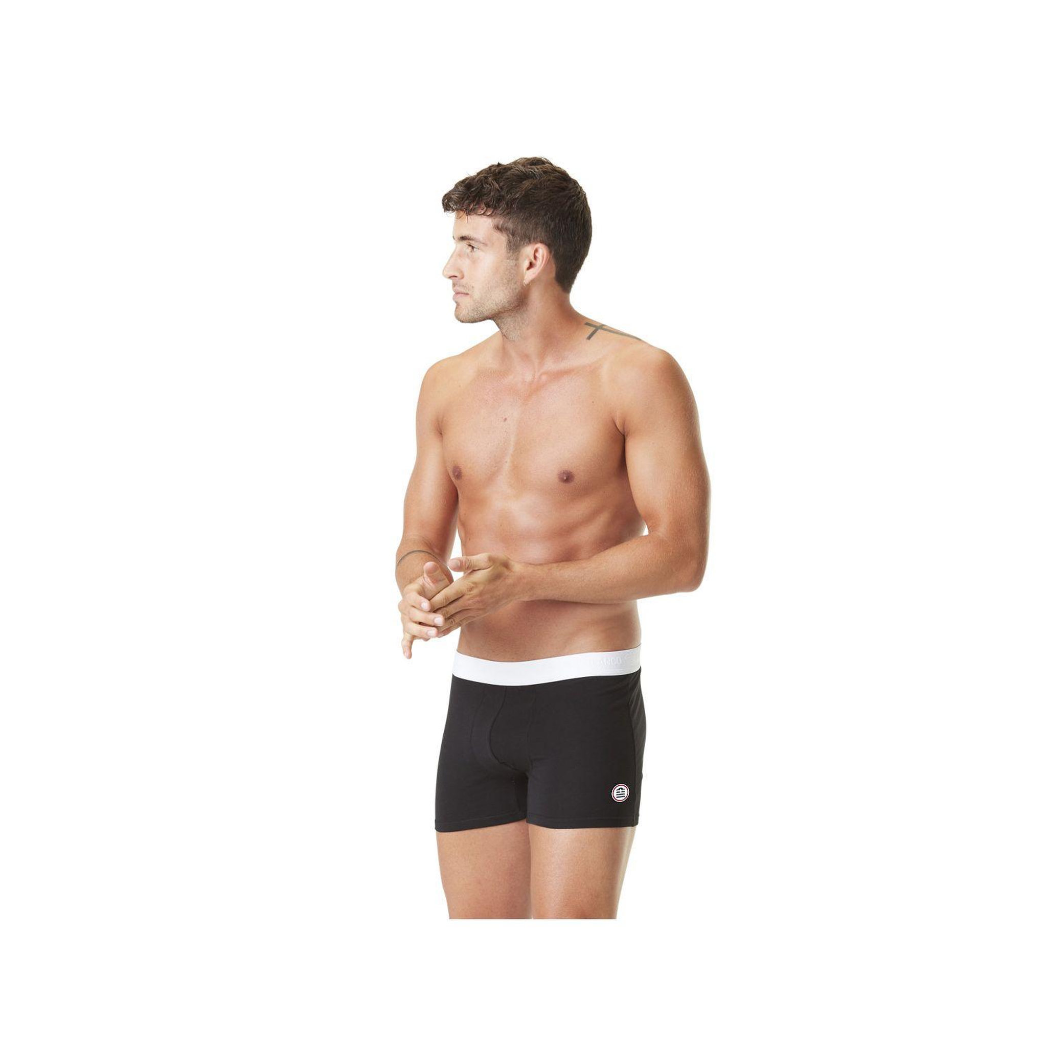 Voir la diapositive 6 : SERGE BLANCO Lot de 4 Boxers Serge Blanco coton homme Hype