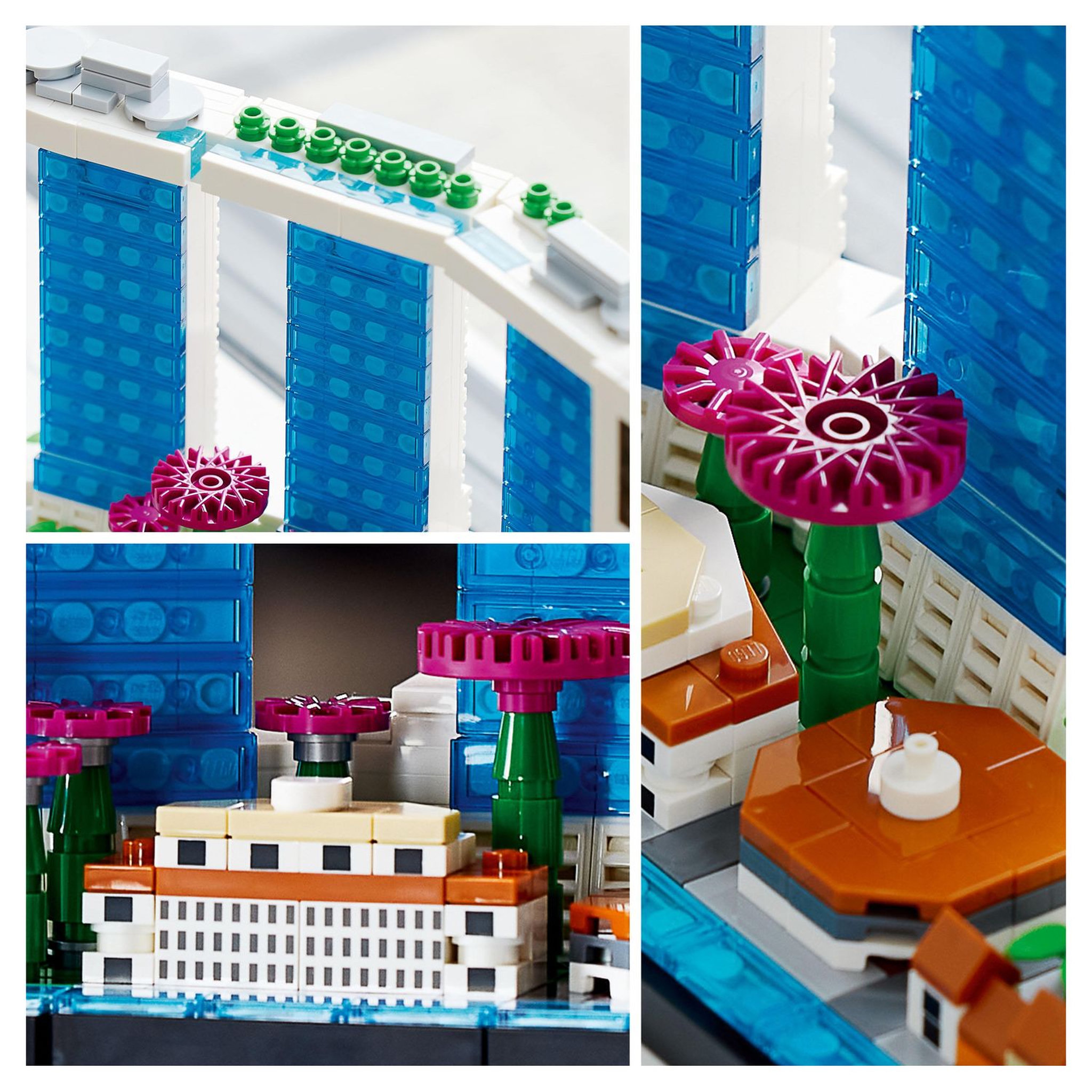 Voir la diapositive 6 : LEGO Architecture 21057 Singapour, Maquette à Construire, Set pour Adultes