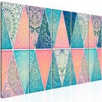Paris Prix Tableau 5 Panneaux  Oriental Triangles Narrow. Coloris disponibles : Multicolore