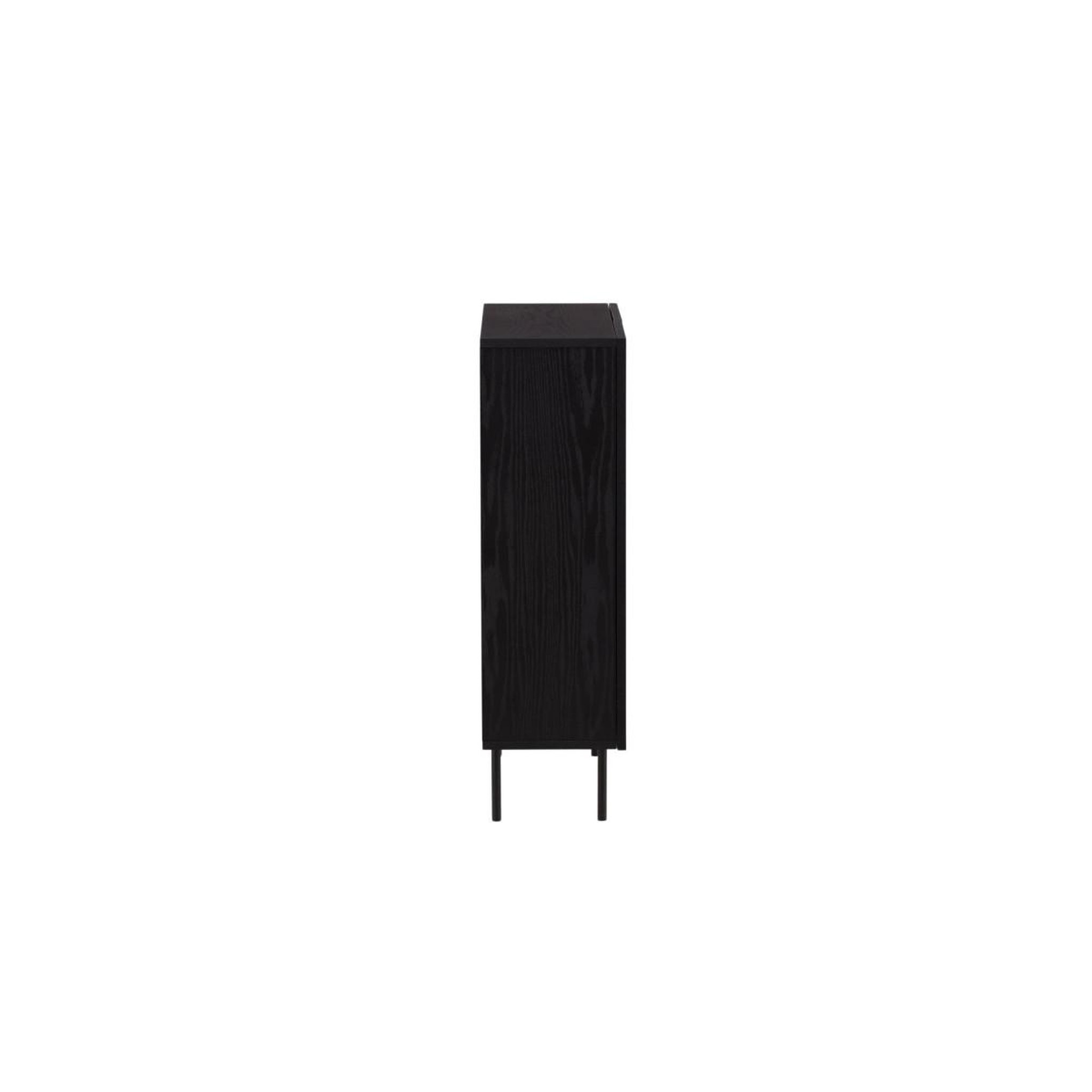 Voir la diapositive 4 : Paris Prix Buffet design nervuré  bjorkon  103cm noir