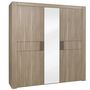 Voir la diapositive 1 : GAMI Armoire 3 portes battantes avec miroir L222cm ALLIANCE