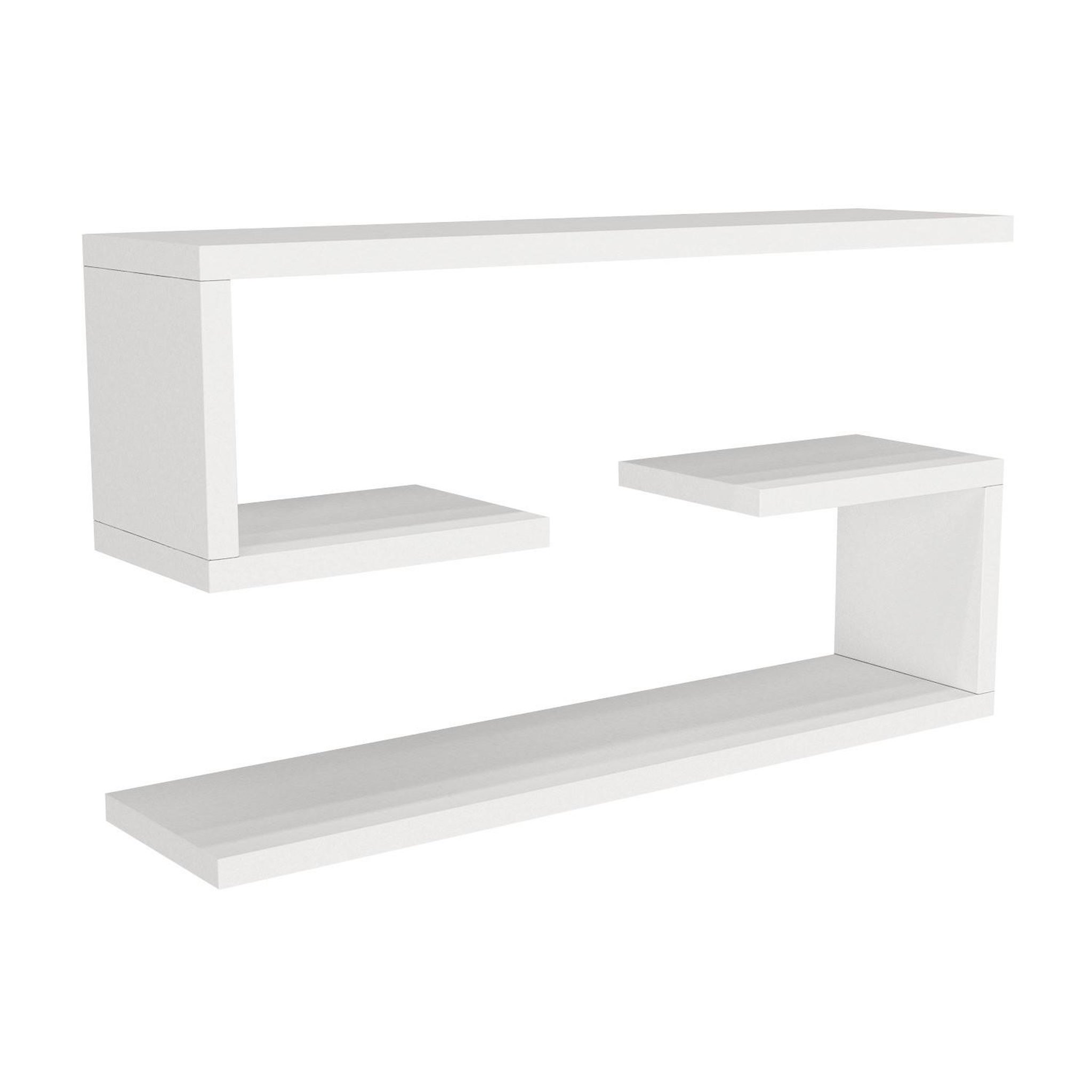 Habitat et Jardin Étagère murale en bois  jenika  - 60 x 14 x 18 cm - blanc